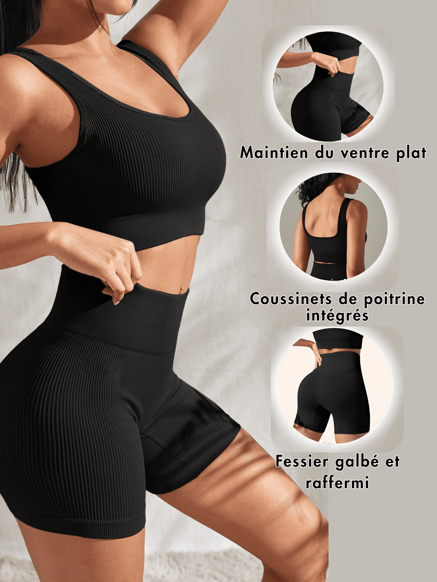 Olvyna™ – Ensemble Sculptant 2 Pièces Sans Couture
