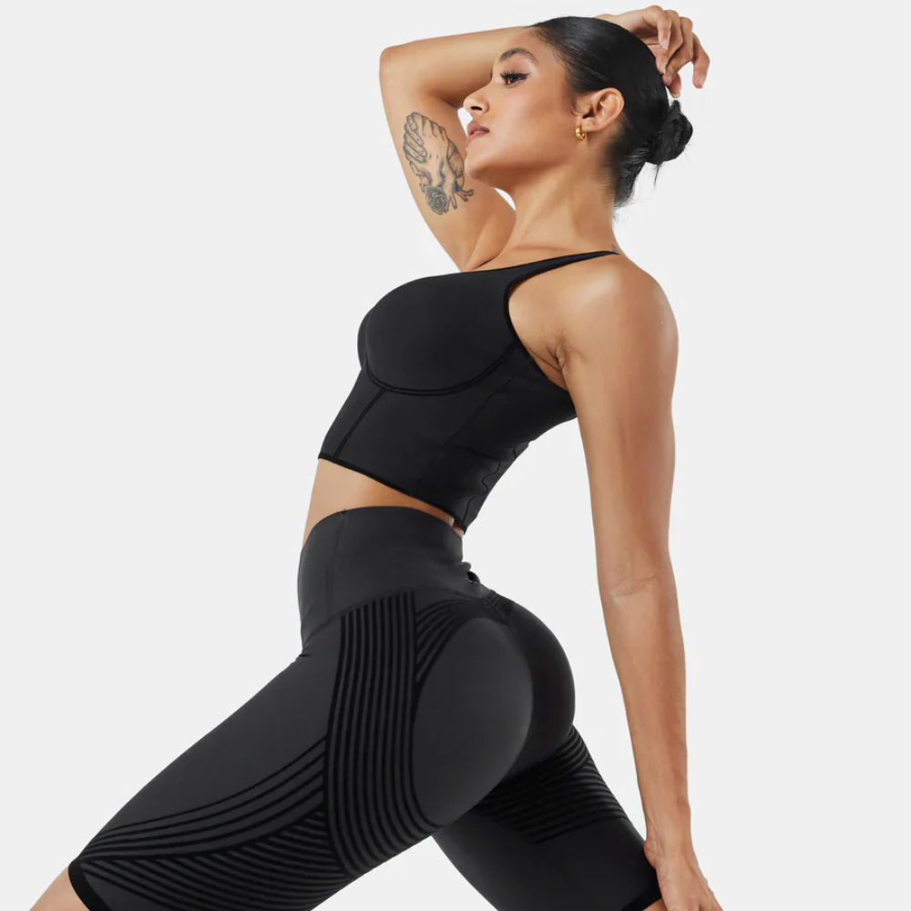 Olvyna™ – Short Sculptant Fesses Galbées & Taille Haute